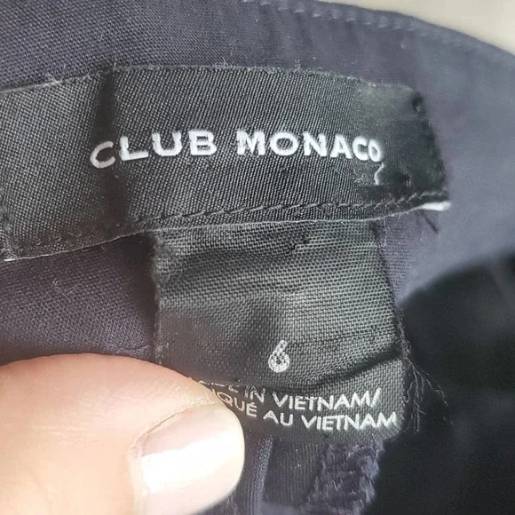 Club Monaco Size 6 Cotton Navy Blue Pants - Picture 4 of 5